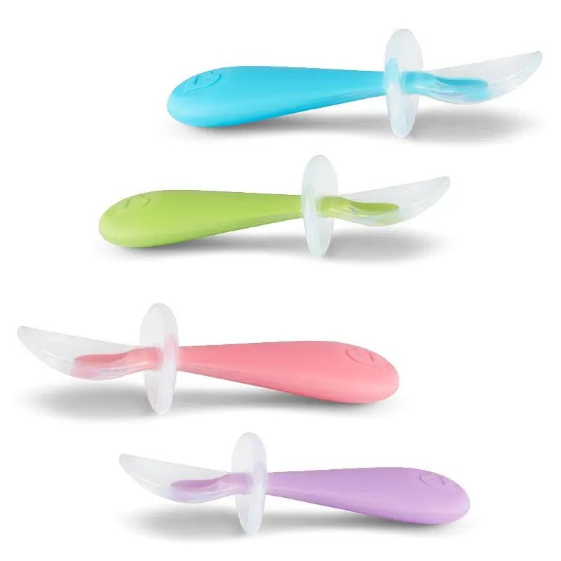 Munchkin Baby Spoon Cutlery Food Dispensing Feeding Gentle Scoop Silicone - 6m+ - Baby&More