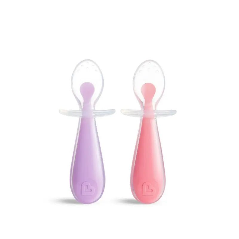 Munchkin Baby Spoon Cutlery Food Dispensing Feeding Gentle Scoop Silicone - 6m+ - Baby&More