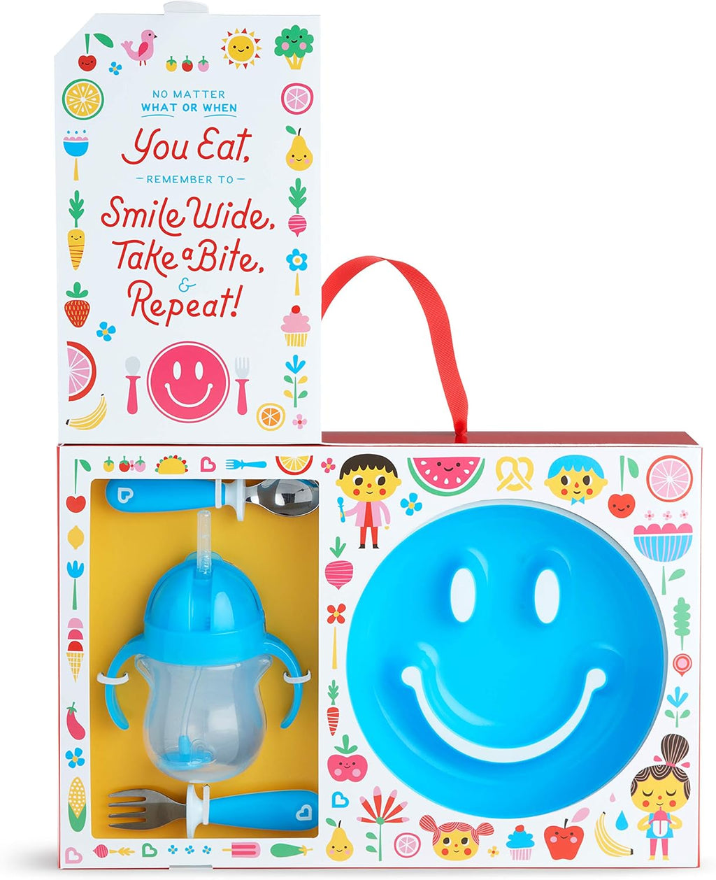 Munchkin Be Happy Toddler Dining Set - Blue - Baby&More