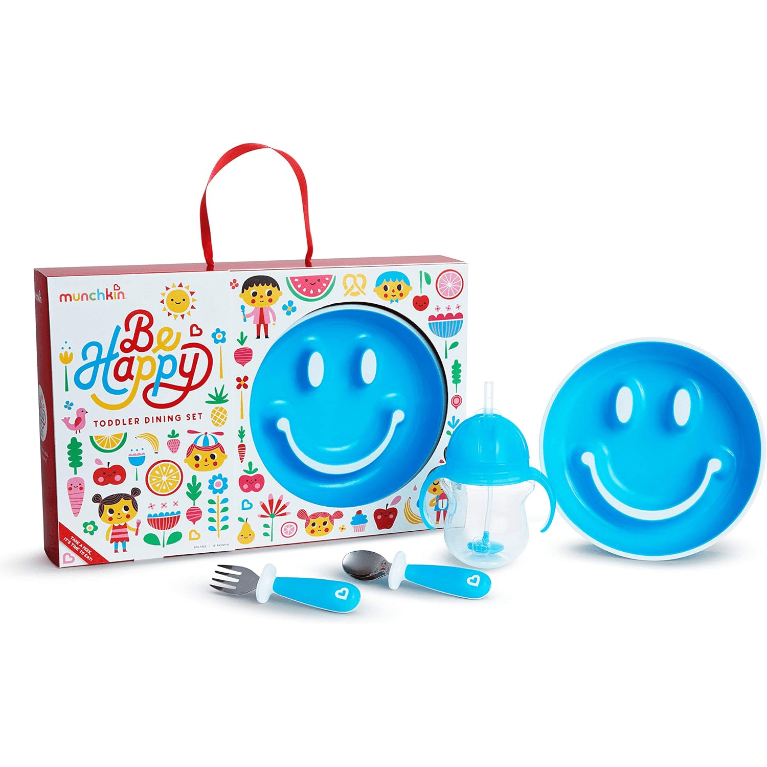 Munchkin Be Happy Toddler Dining Set - Blue - Baby&More