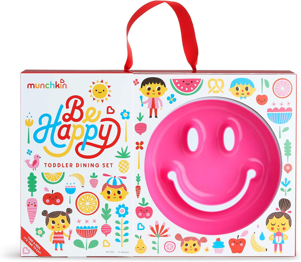 Munchkin Be Happy Toddler Dining Set - Pink - Baby&More