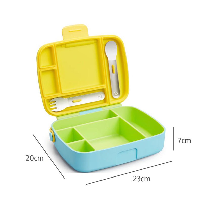 Munchkin Lunch Bento Box With Utensils - Green - Baby&More