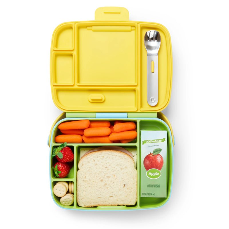 Munchkin Lunch Bento Box With Utensils - Green - Baby&More