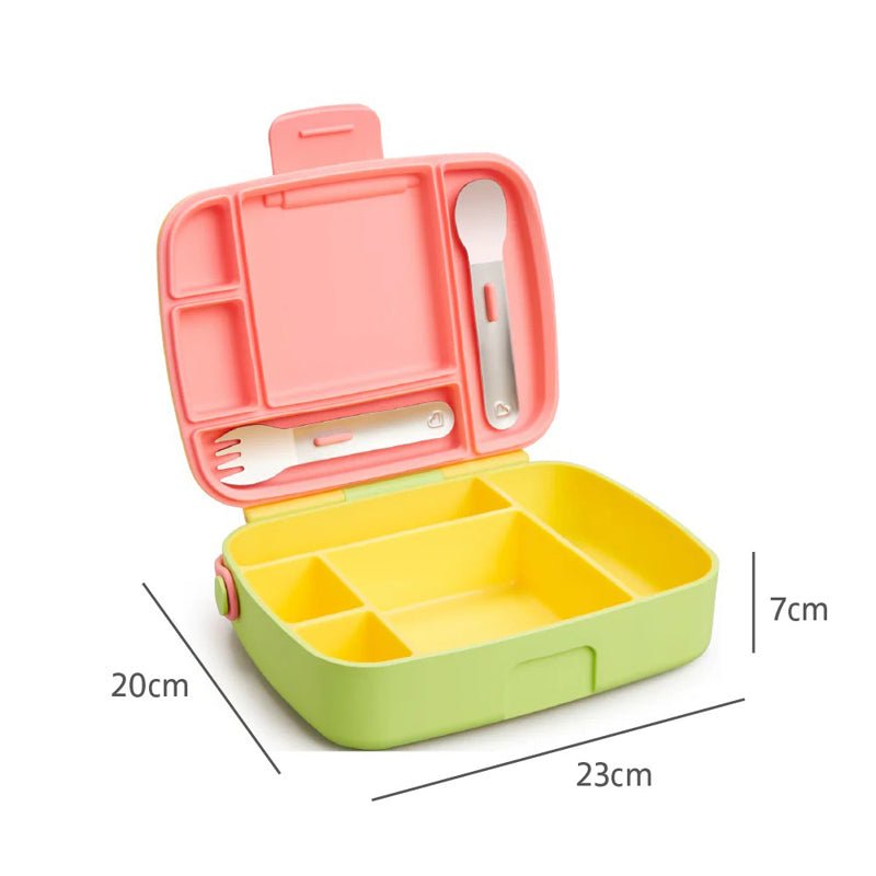 Munchkin Lunch Bento Box With Utensils - Pink - Baby&More