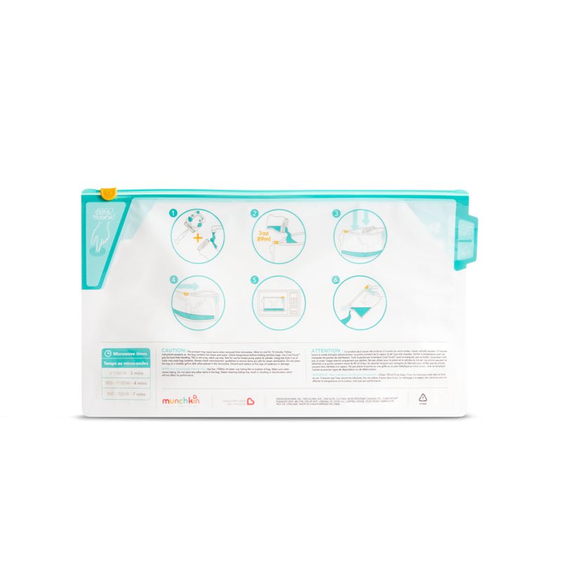 Munchkin Microwave Steriliser Bags - 6 Pack - Baby&More