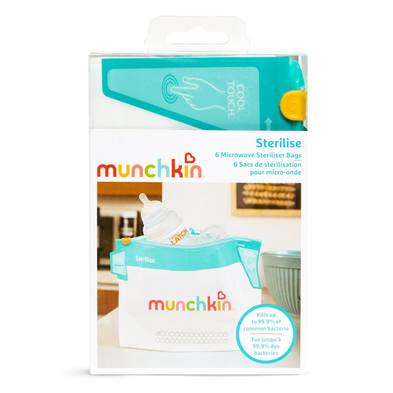 Munchkin Microwave Steriliser Bags - 6 Pack - Baby&More