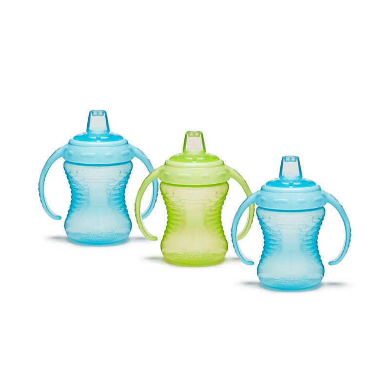 Munchkin Mighty Grip Cup - Blue & Green - 10Oz - 3Pack - Baby&More