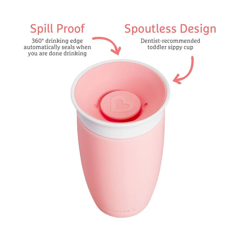 Munchkin Miracle Sippy Cup 10Oz - Pink - Baby&More