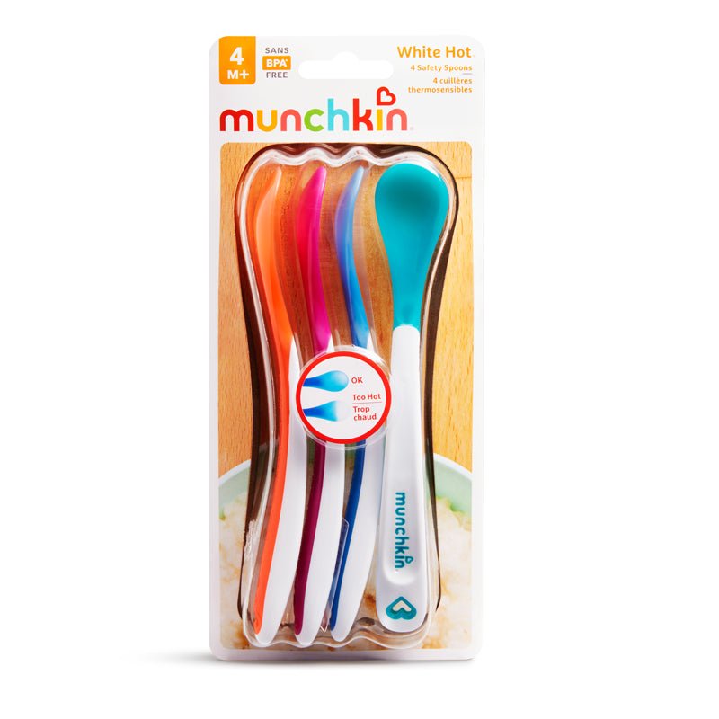 Munchkin White Hot Spoons - 4 Pack - Baby&More