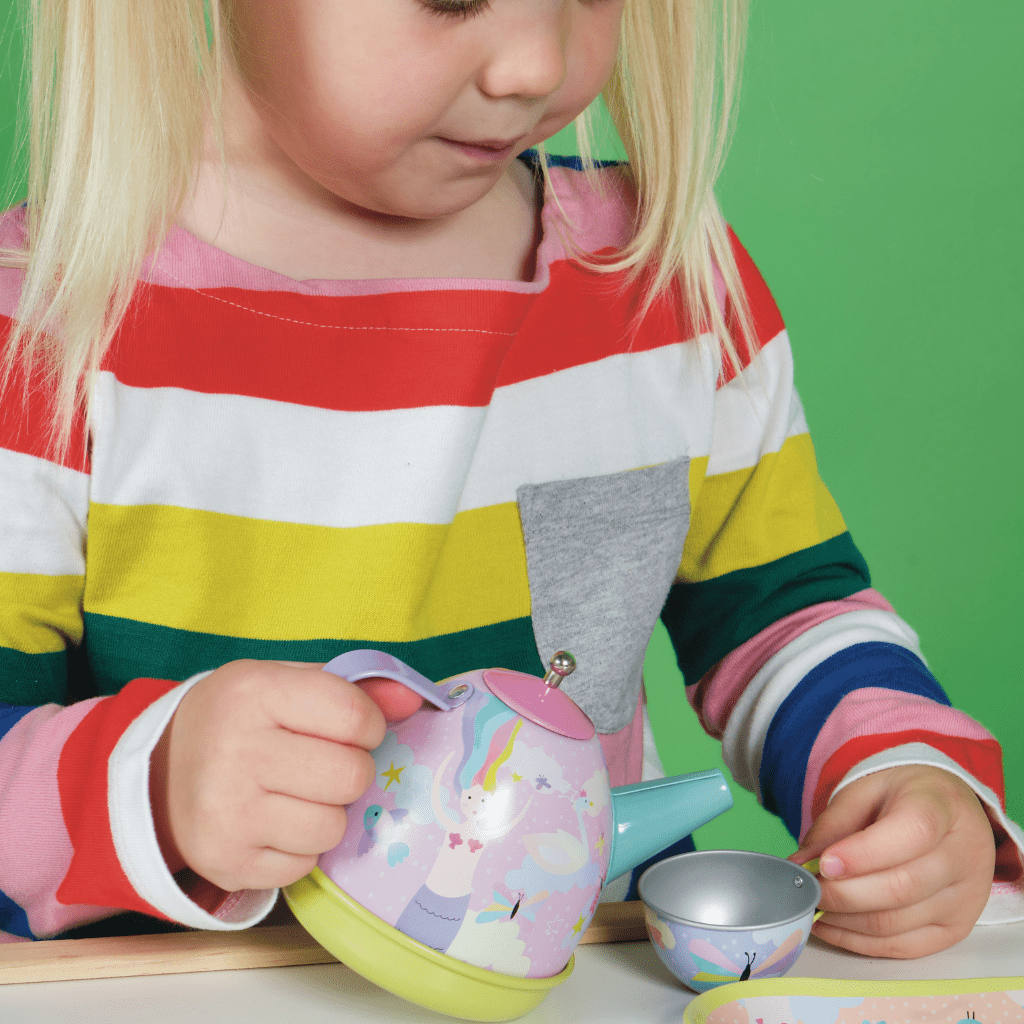 Musical Tin Tea Set 15 Piece - Fantasy - Baby&More