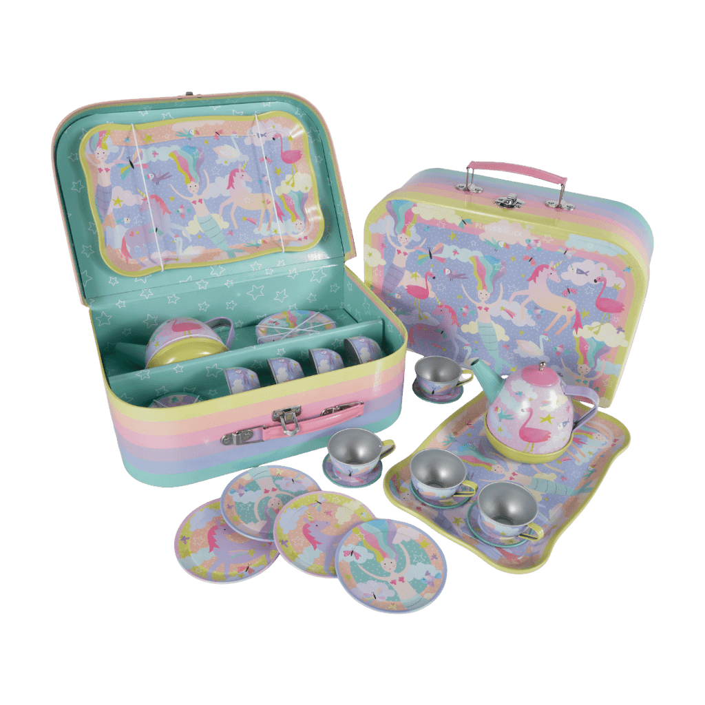 Musical Tin Tea Set 15 Piece - Fantasy - Baby&More
