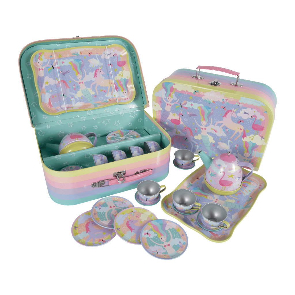 Musical Tin Tea Set 15 Piece - Fantasy - Baby&More