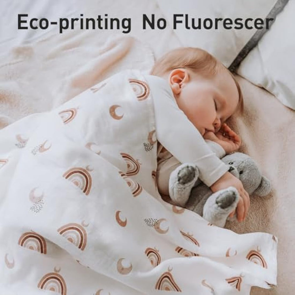 Muslin Squares - 6 pack - Rust, Peach, White - Baby&More