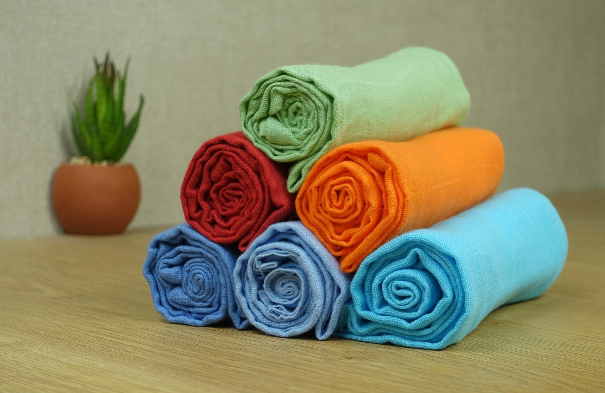 Muslin Squares - Brights - Six Pack - Baby&More