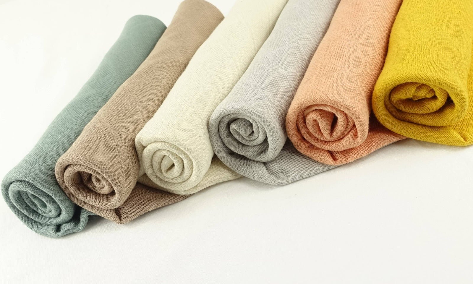 Muslin Squares Six & 12 Pack - Nine Colours & Patterns - Baby&More