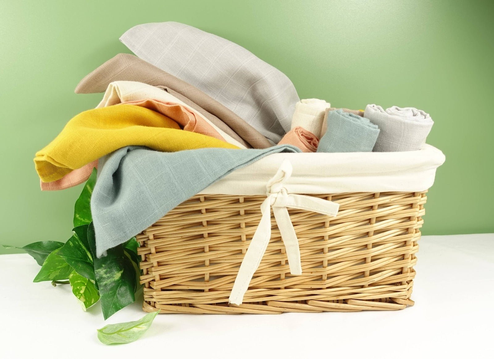 Muslin Squares Six & 12 Pack - Nine Colours & Patterns - Baby&More