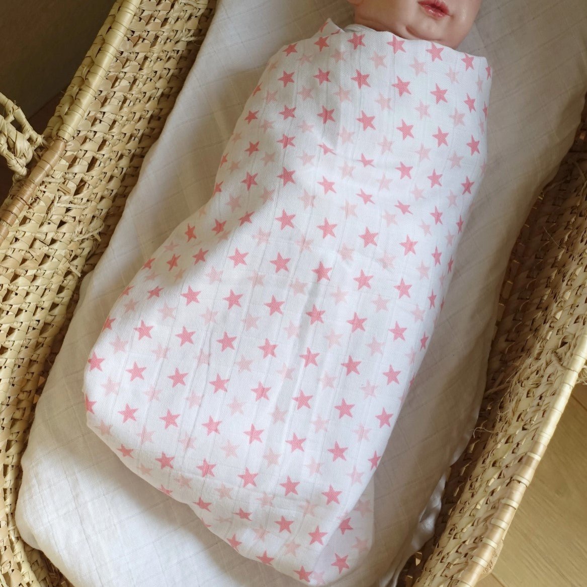 Muslin Swaddles - Two Pack - Spot/Star Print - Baby&More