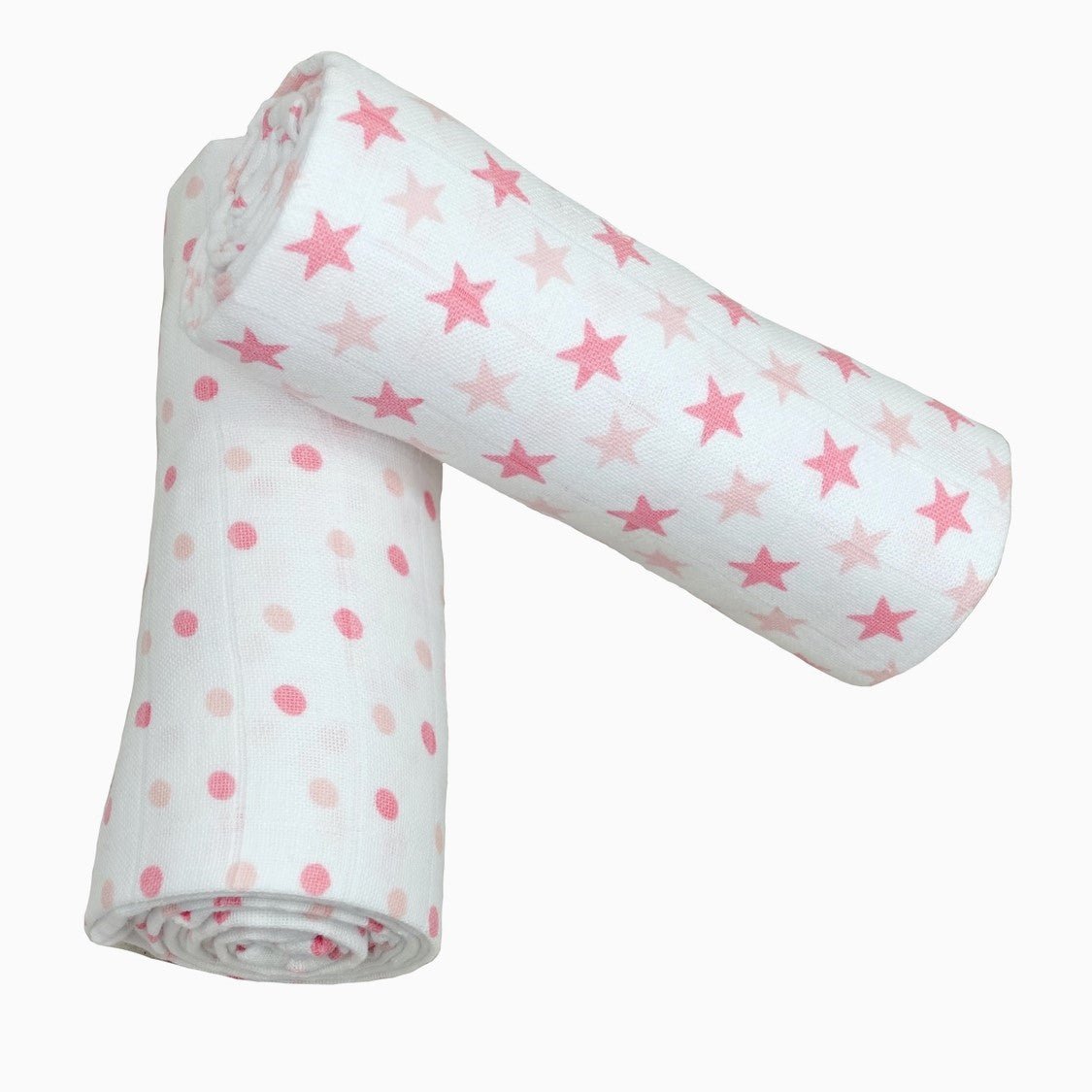 Muslin Swaddles - Two Pack - Spot/Star Print - Baby&More