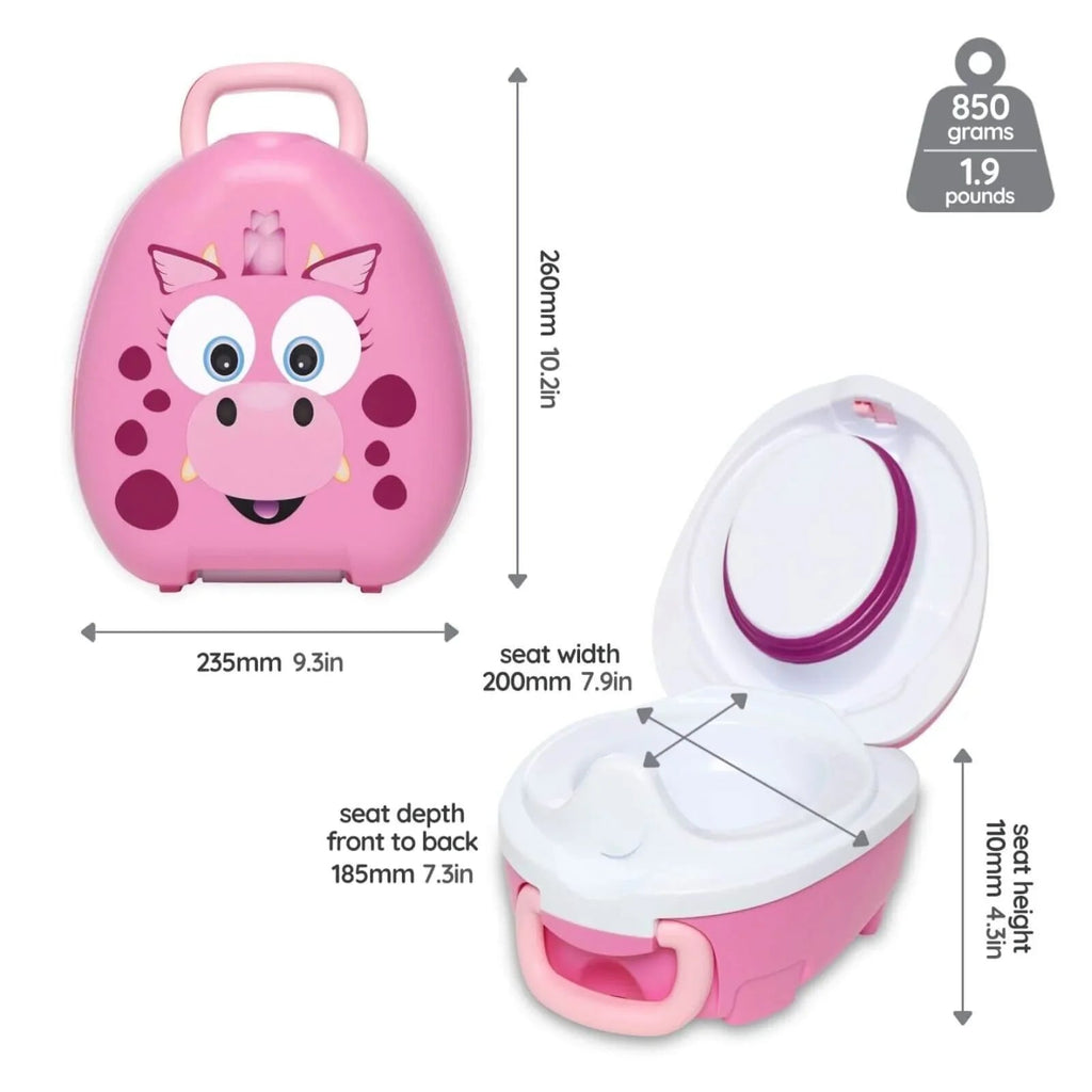 My Carry Potty - Pink Dragon - Baby&More