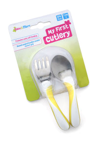 My First Cutlery Set - 2pc set - Yellow/White
