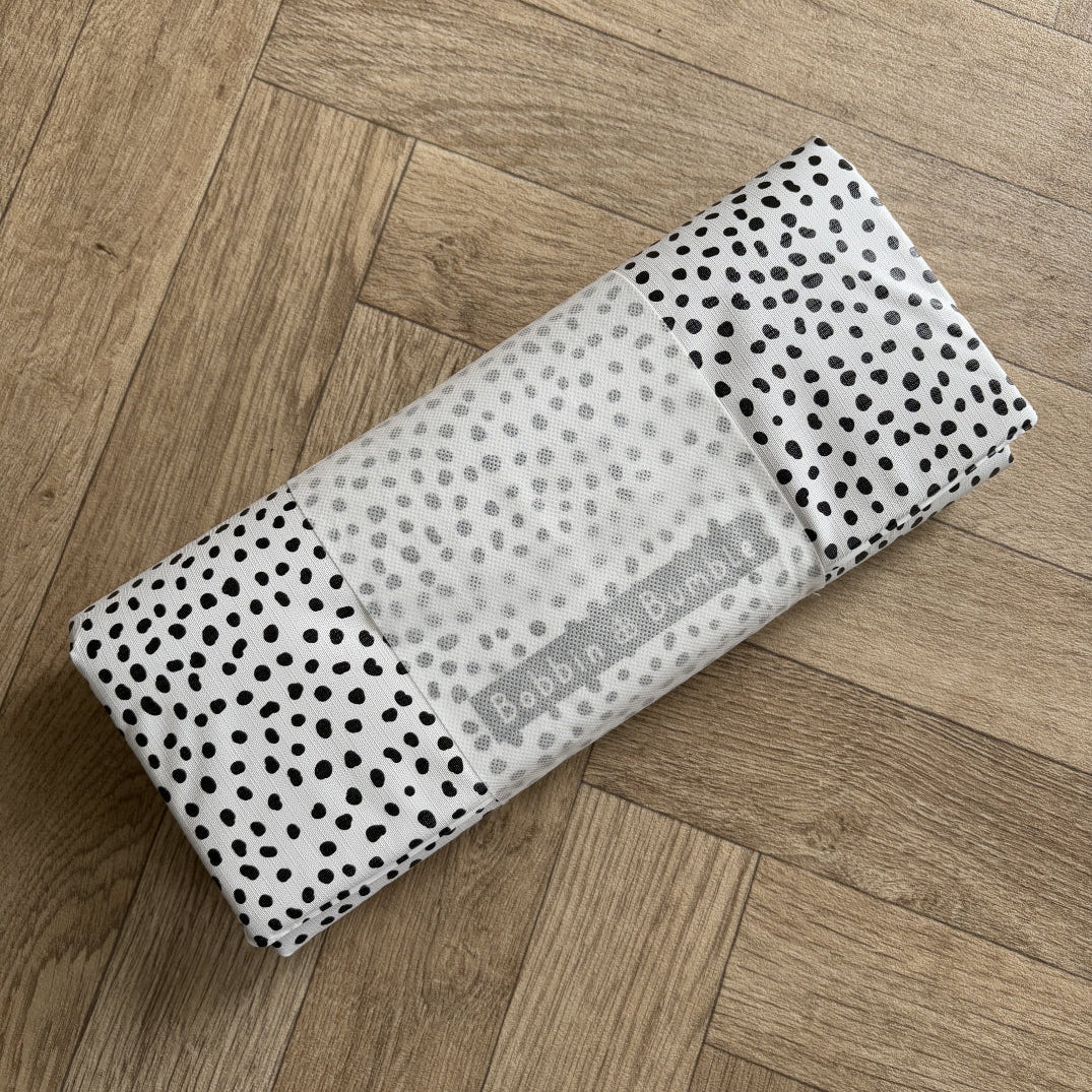 Bobbin and Bumble Travel Changing Mat - Black Spotty