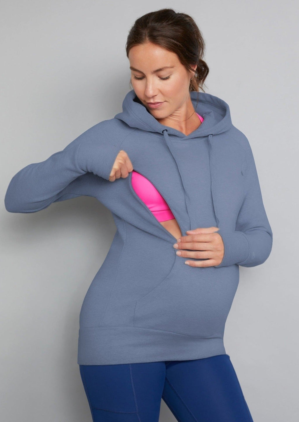Natal Active Breastfeeding & Maternity Hoodie - Dusk Blue - Baby&More