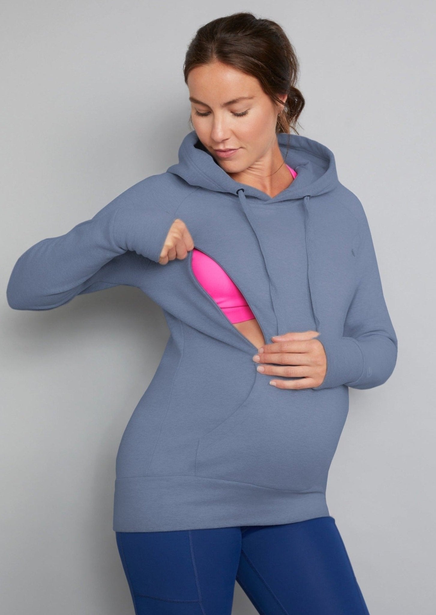 Natal Active Breastfeeding & Maternity Hoodie - Dusk Blue - Baby&More