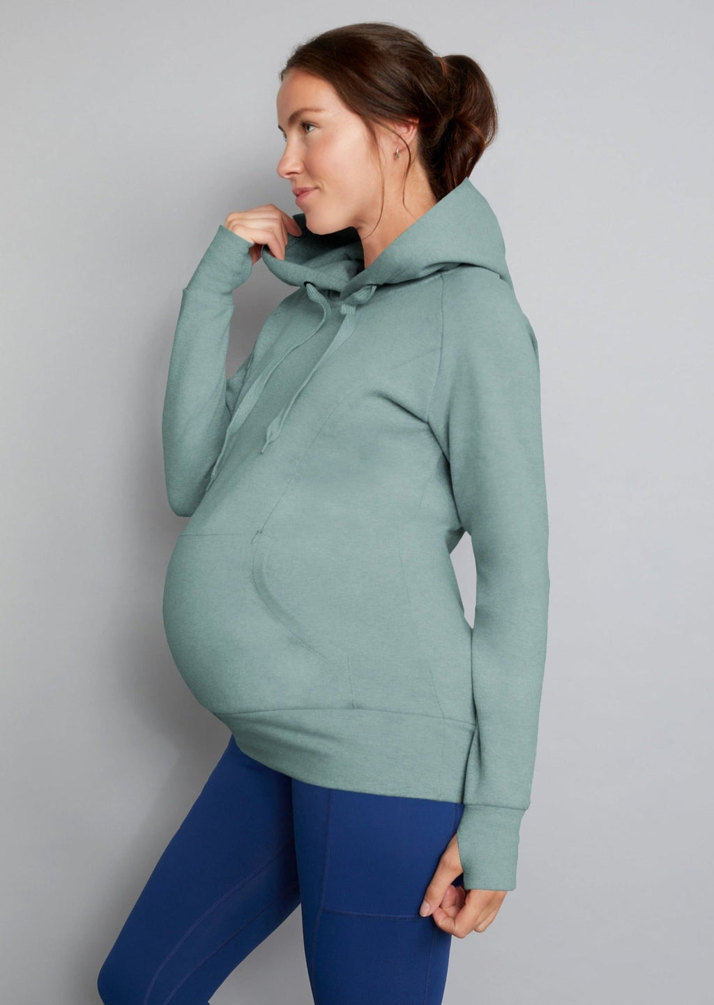 Natal Active Breastfeeding & Maternity Hoodie - Sage - Baby&More