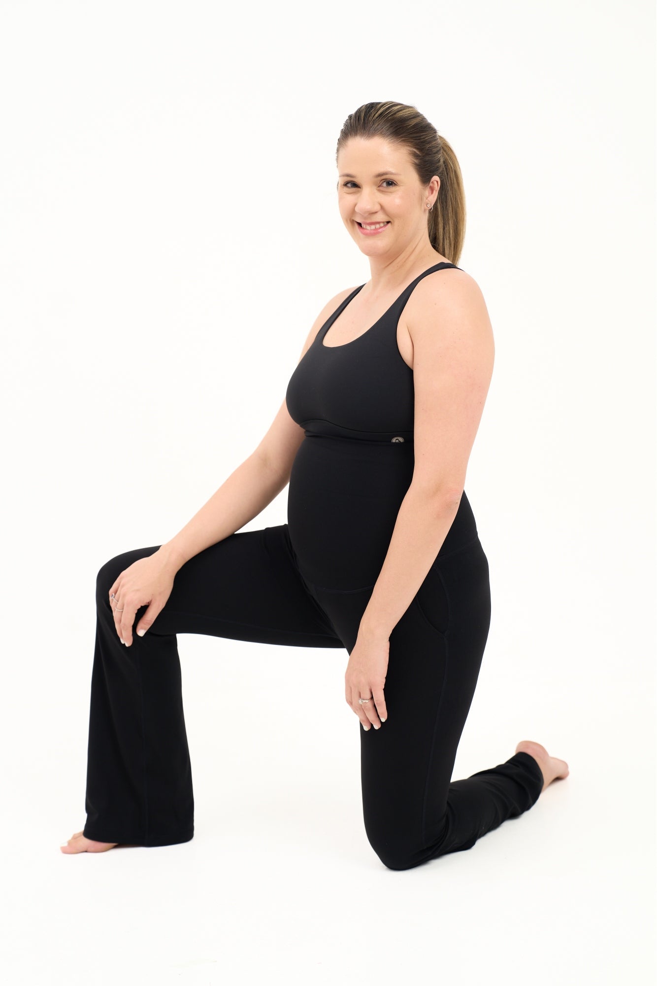 Natal Active Luxe Maternity and Postnatal Flare Leggings - 30" - Baby&More