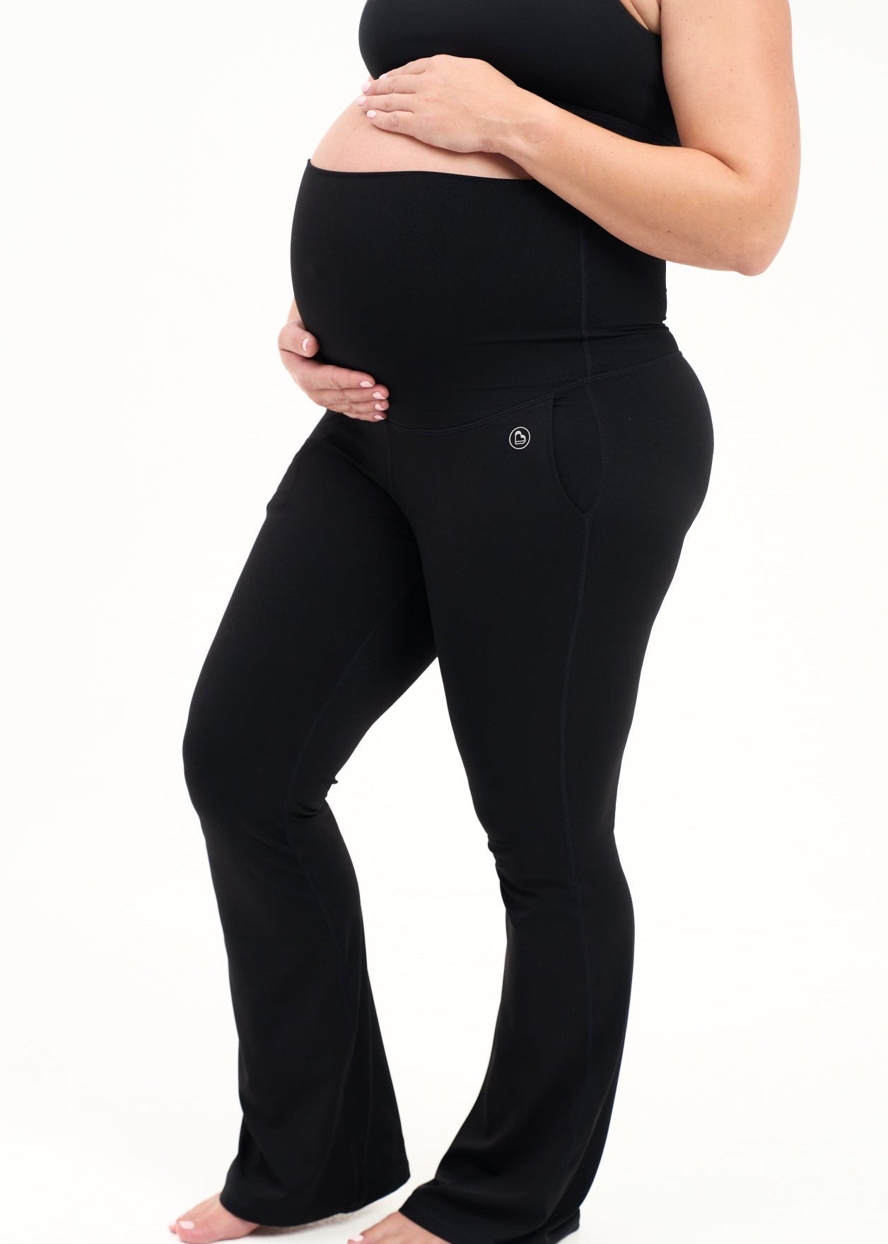 Natal Active Luxe Maternity and Postnatal Flare Leggings - 30" - Baby&More