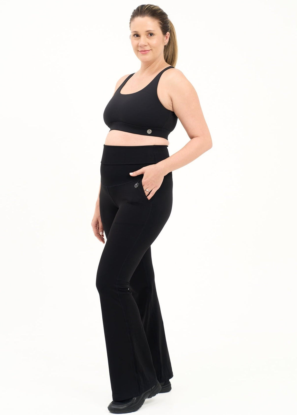Natal Active Luxe Maternity and Postnatal Flare Leggings 32" - Baby&More