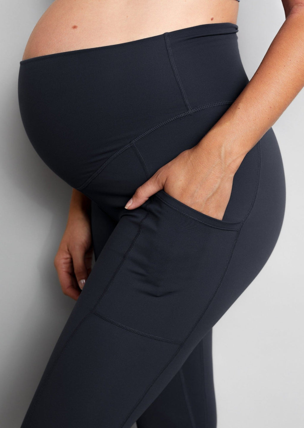 Natal Active Luxe Maternity & Postnatal Leggings - 7/8 - Soft Black - Baby&More
