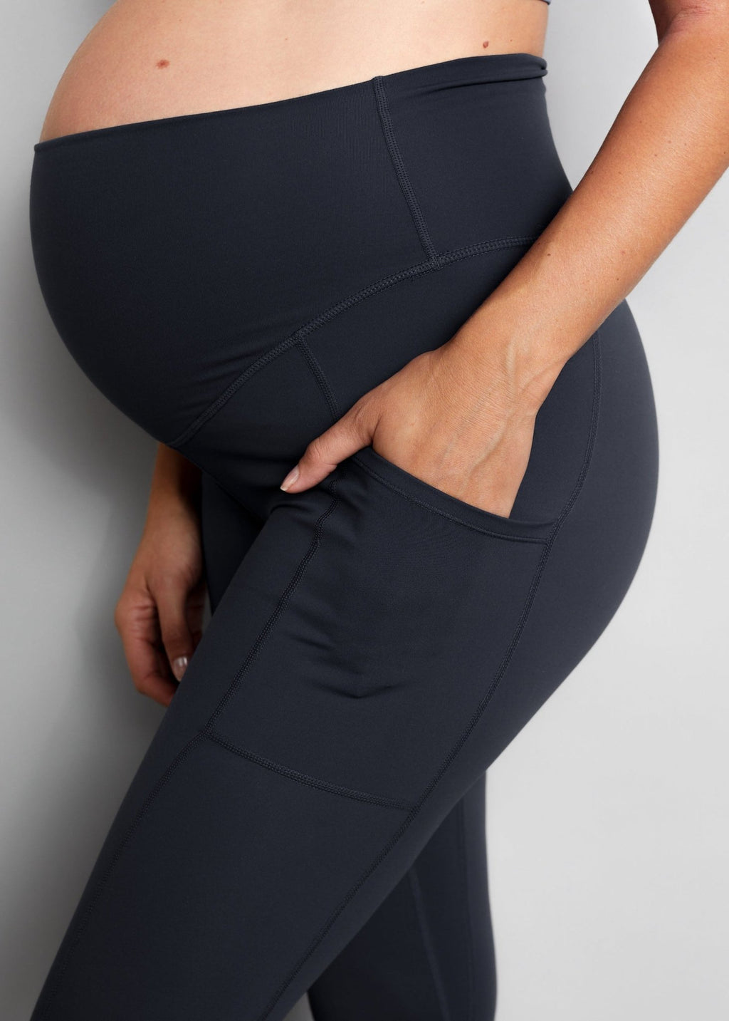 Natal Active Luxe Maternity & Postnatal Leggings - Full Length - Soft Black - Baby&More