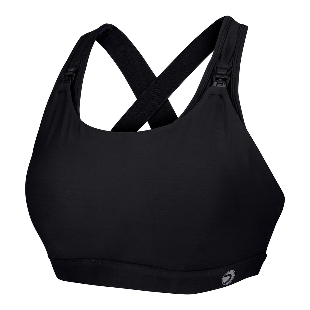 Natal Active Nursing Sports Bra - Artemis Jet Black (B - G cup) - Baby&More