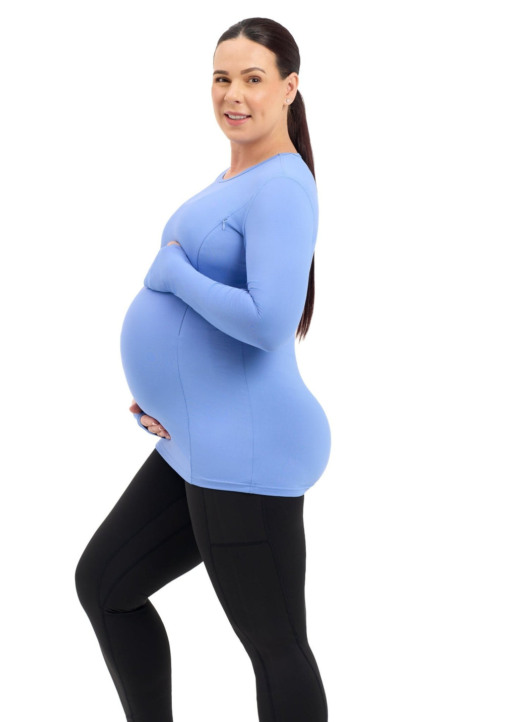 Natal Active Swift Maternity & Breastfeeding Run Top - Cornflower Blue - Baby&More