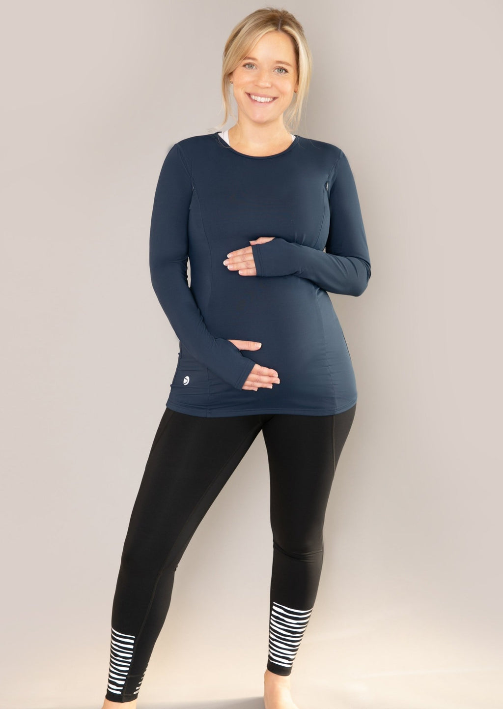 Natal Active Swift Maternity & Breastfeeding Run Top - Midnight Blue - Baby&More