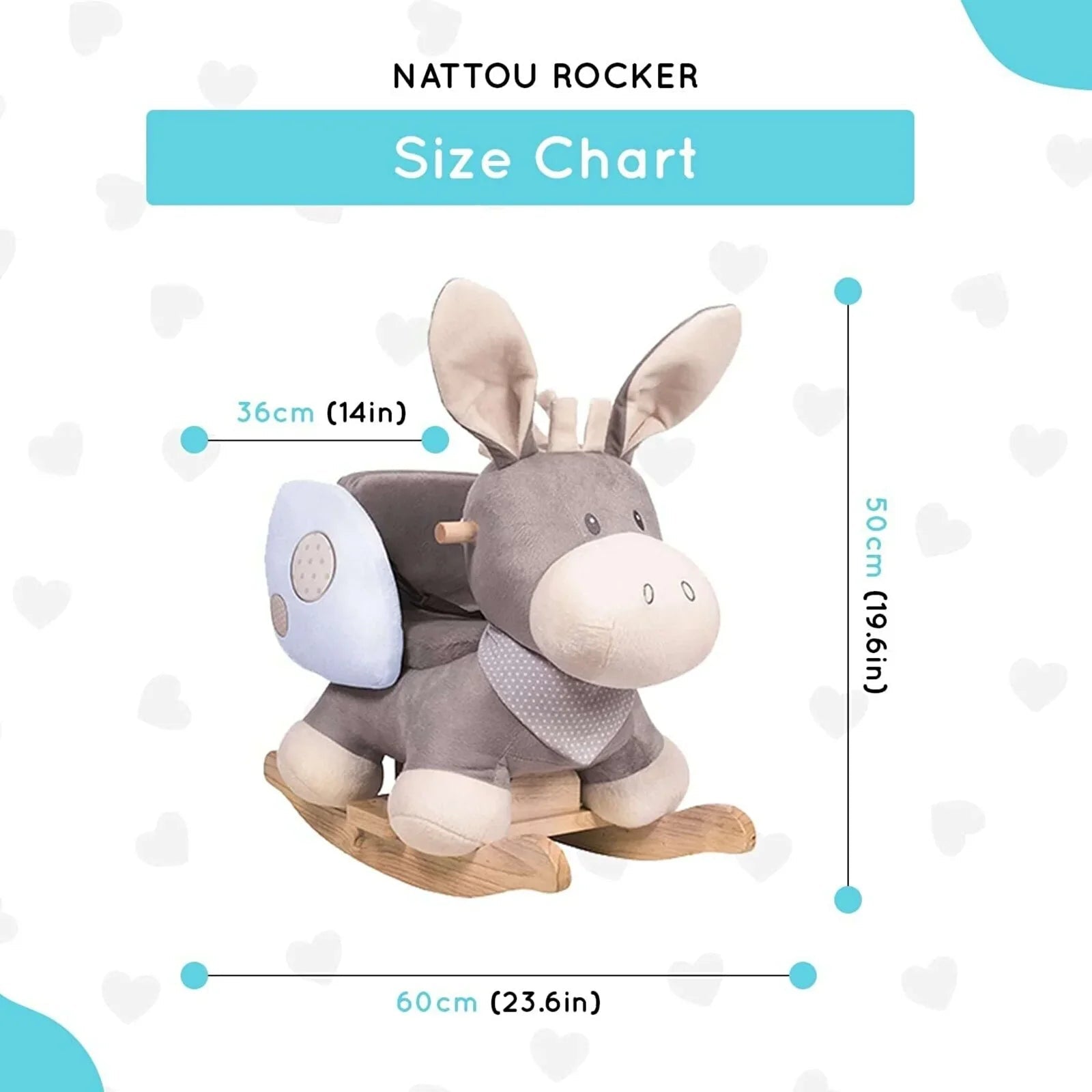 Nattou Cappuccino Donkey Rocker - Baby&More