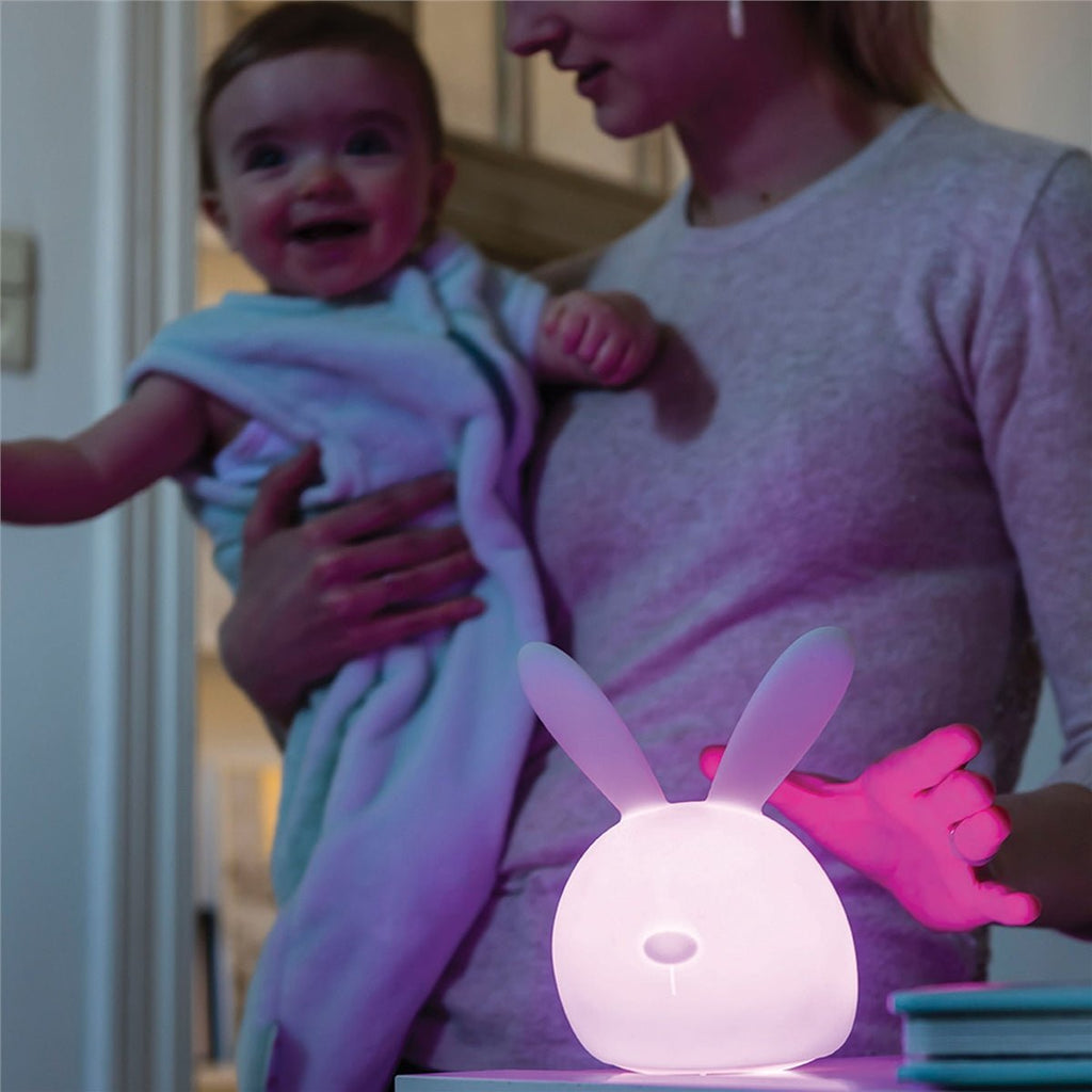 Nattou LED - Night Light Bunny of Silicone, Voice Activation - 7 Colours - Baby&More