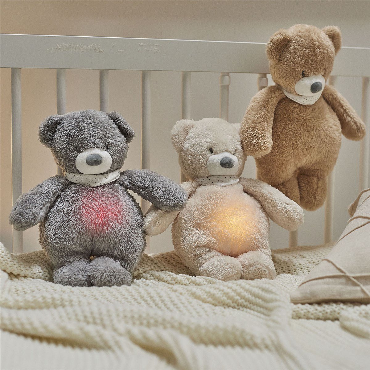 Nattou Sleepy Bear Cuddly Nightlight Sleep Aid - Baby&More