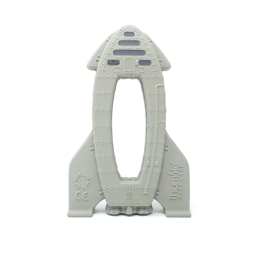 Natural Rubber Space Teether Baby Toy - OrBITEr® Rocket - Baby&More