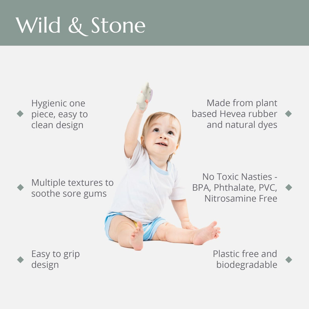 Natural Rubber Teether - Elouise the Elephant - Baby&More