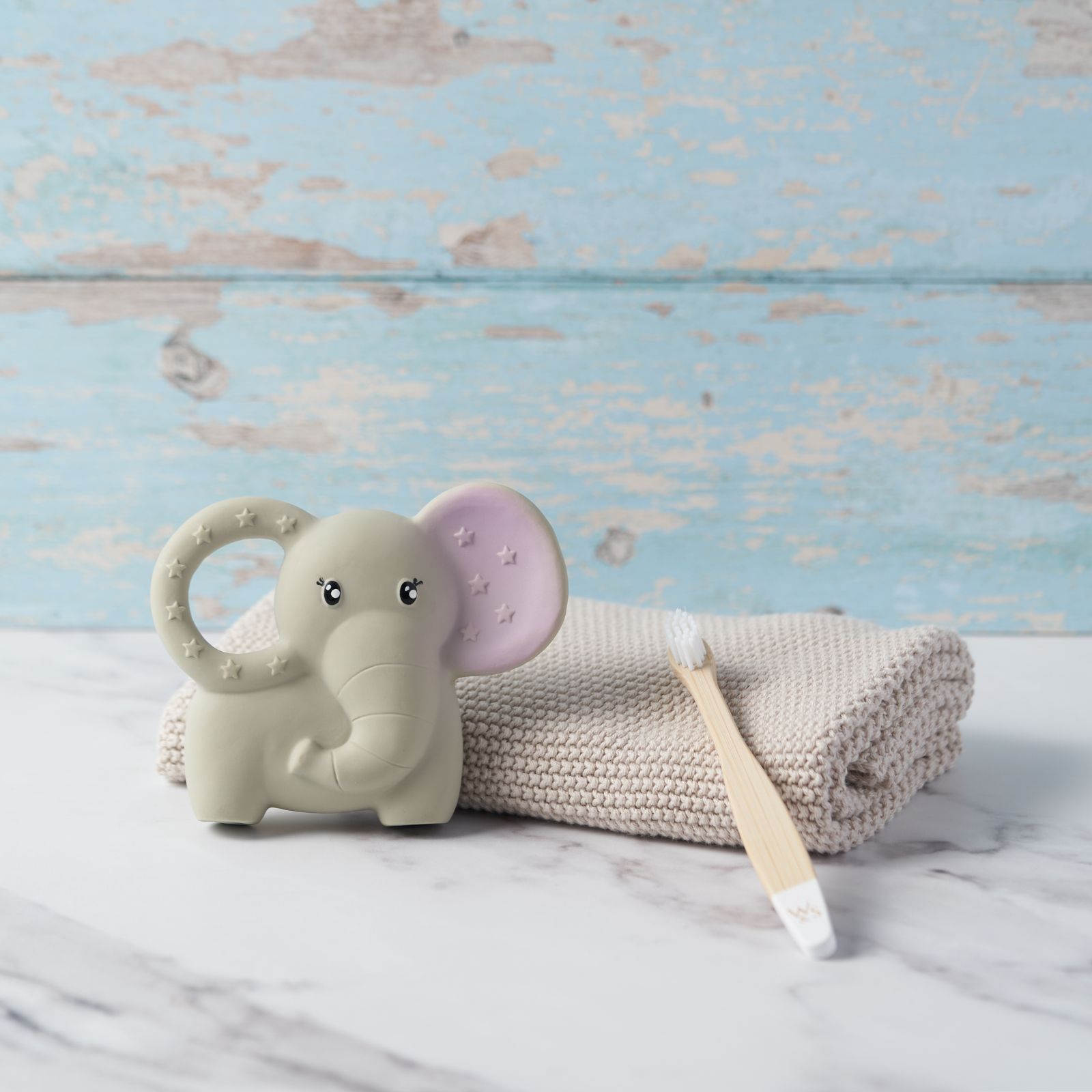 Natural Rubber Teether - Elouise the Elephant - Baby&More