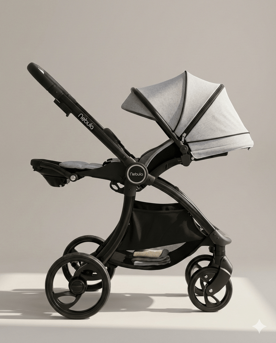 Nebula Pushchair Bundle - 5 Piece Set - Cool Grey - Baby&More