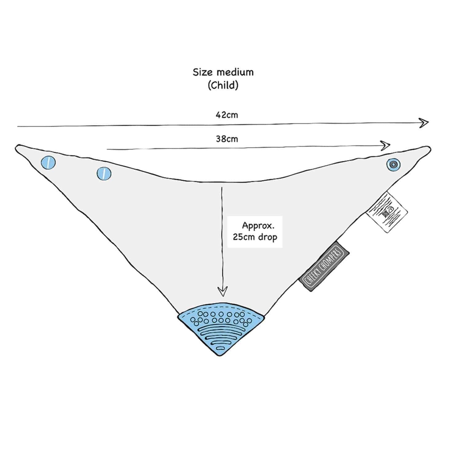 Neckerchew All Needs Bib - Medium - Five Colours - Baby&More