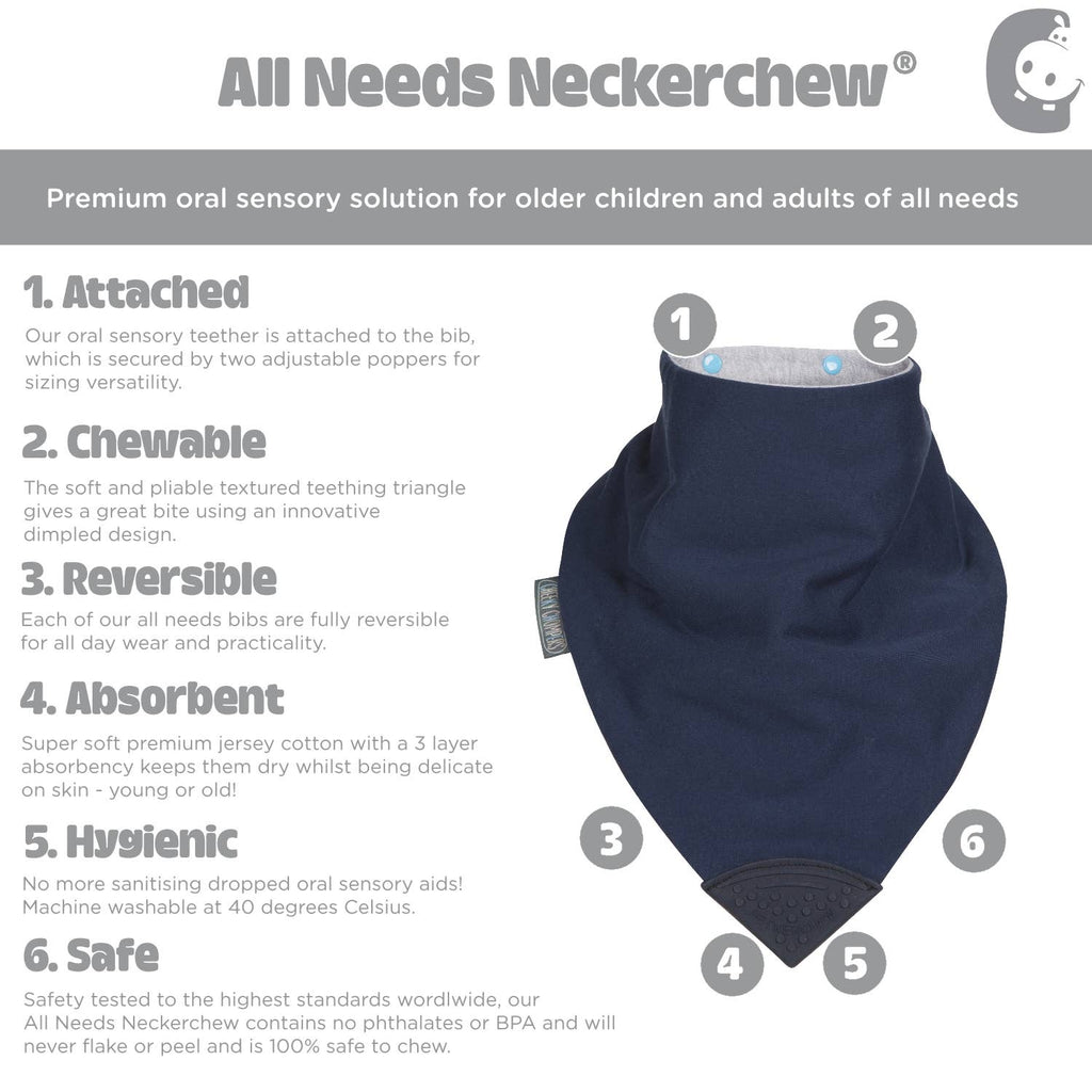 Neckerchew All Needs Bib - Medium - Five Colours - Baby&More