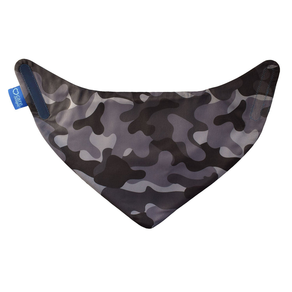 Neckerchief Style Dribble Bib - Small - Black Camouflage - Baby&More