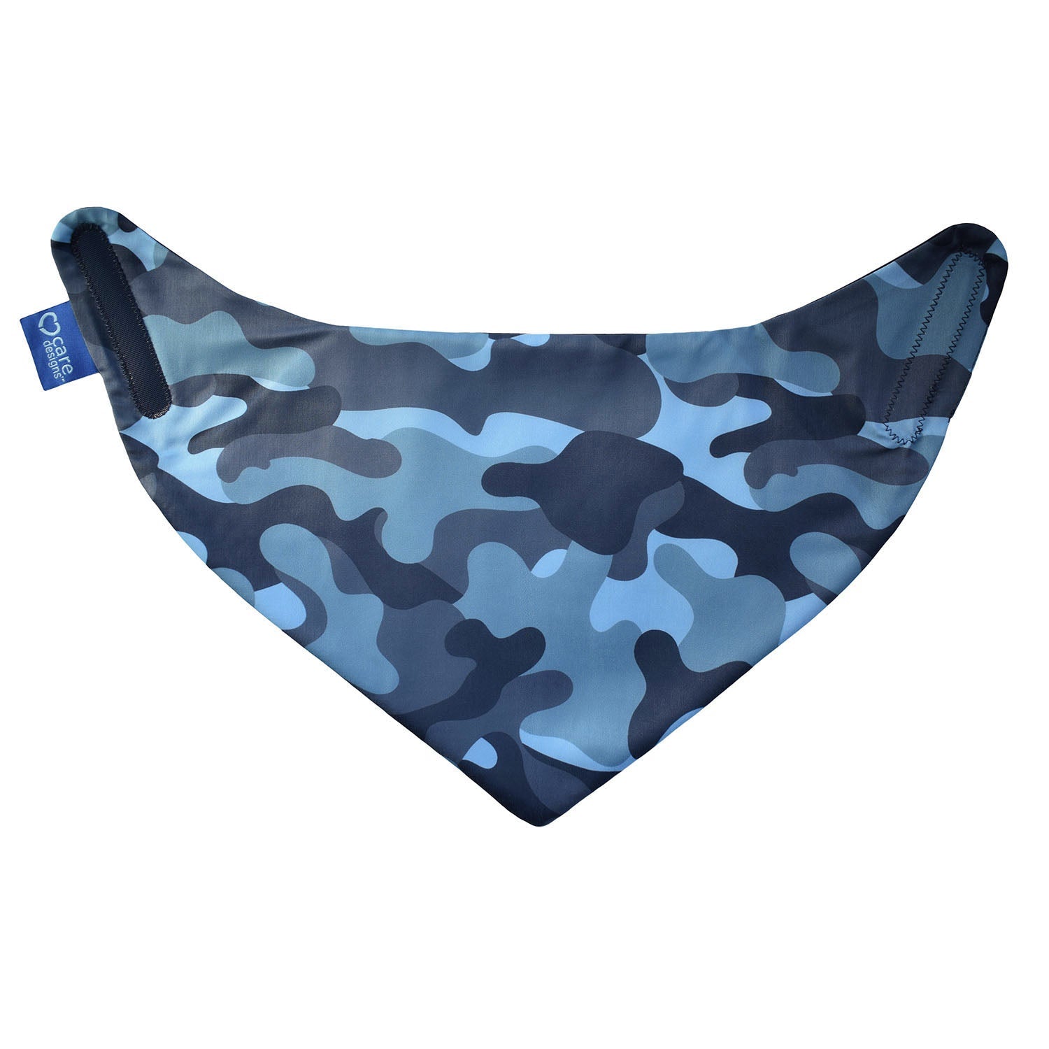 Neckerchief Style Dribble Bib - Small - Blue Camouflage - Baby&More
