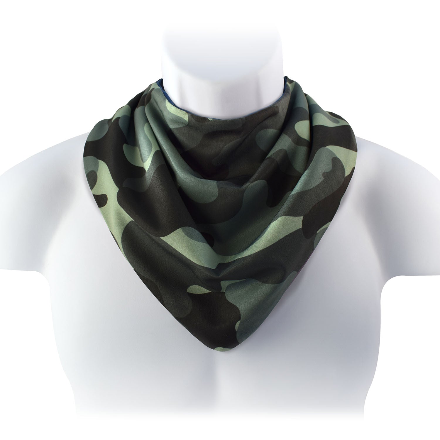 Neckerchief Style Dribble Bib - Small - Khaki Camouflage - Baby&More