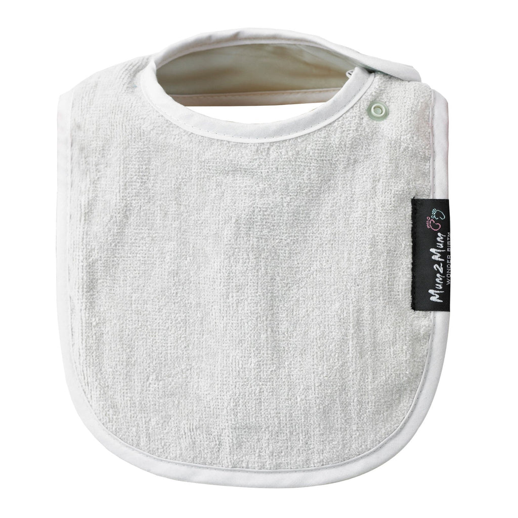 5 PACK - Mum 2 Mum Infant Wonder Bibs - STONE - Baby&More