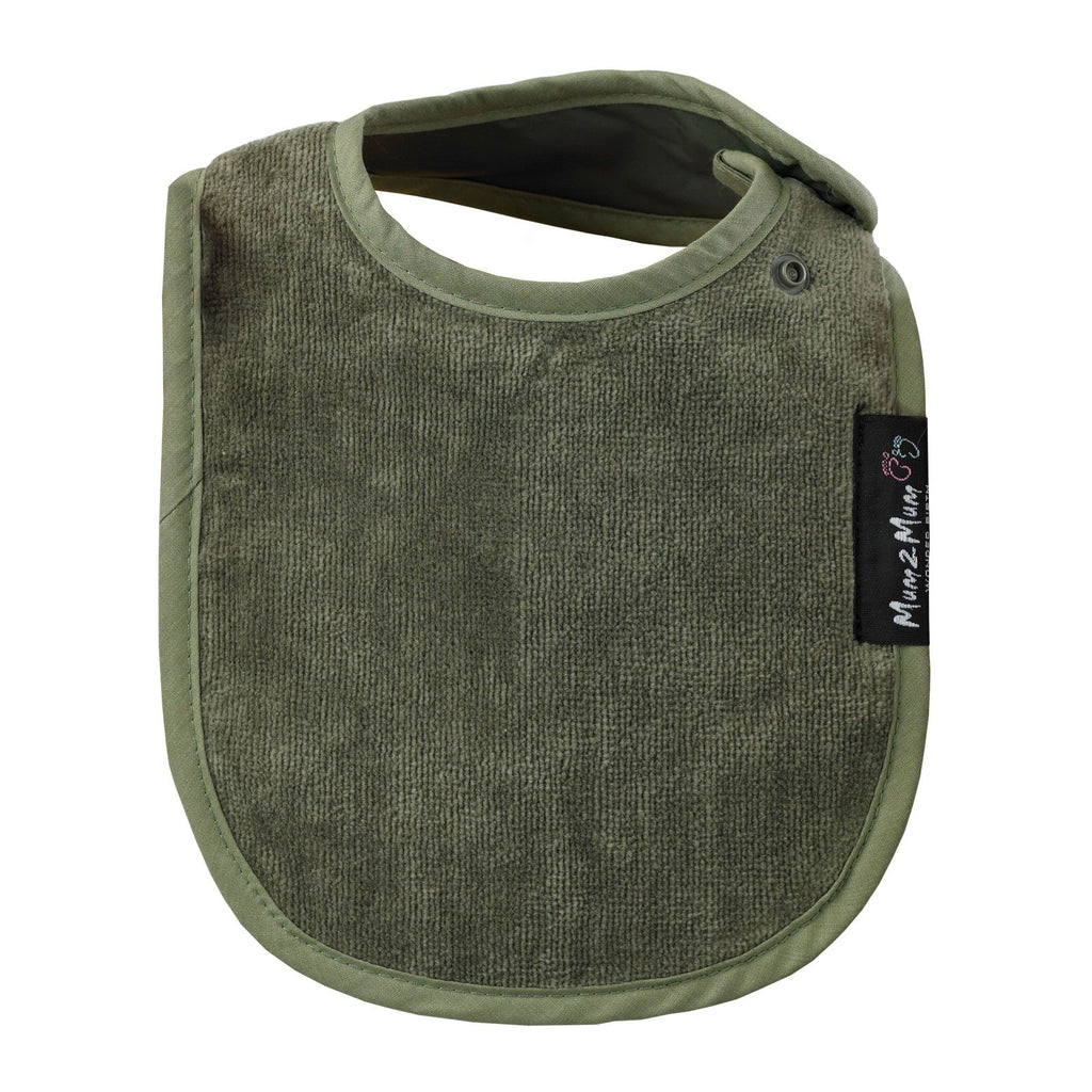 5 PACK - Mum 2 Mum Infant Wonder Bibs - OLIVE - Baby&More